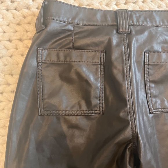 Chocolate Pleather pants - Picture 2 of 13
